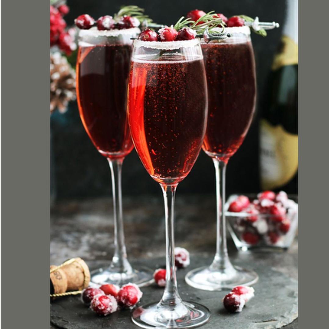 Cranberry Mimosas